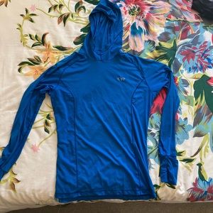 Blue mens medium outdoor research echo hoody (sun shirt)